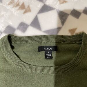 Alfani green long sleeve sweater